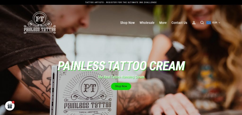 Painless Tattoo - Homepage